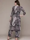 Black Colour Rayon Printed Kurti With Pant Dupatta Aaradhna 2068